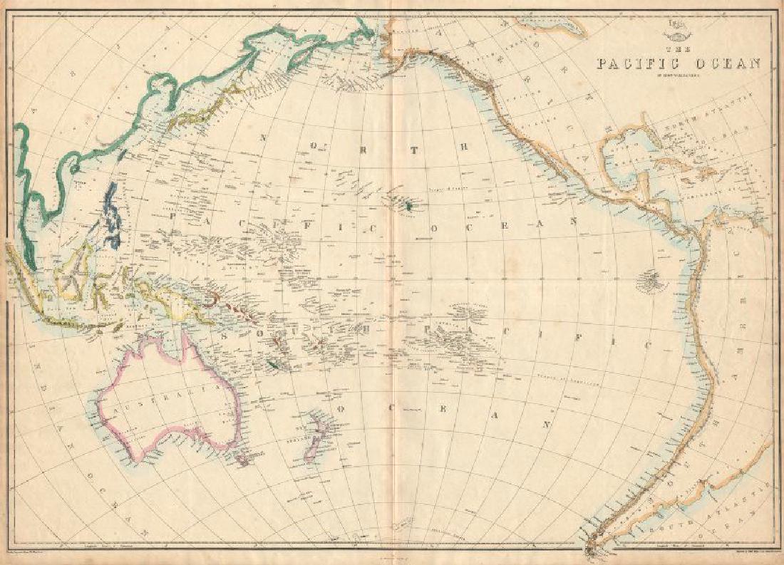 PACIFIC OCEAN Sandwich Islands/Hawaii Australia New (1 of 2)