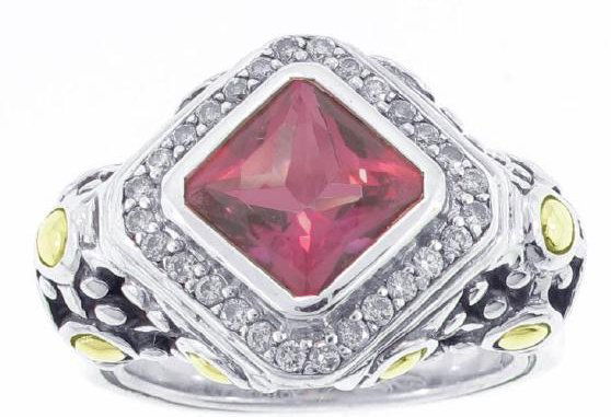 Hand Signed John Hardy Pink "Mystic" Topaz and diamond (1 of 4)