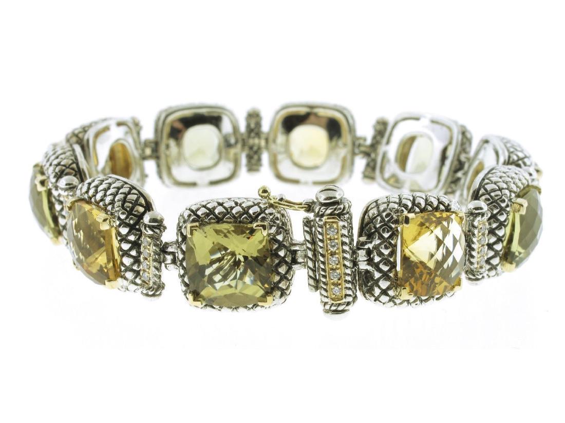 Andrea Candela Citrine and Lemon Quartz Bracelet (1 of 2)