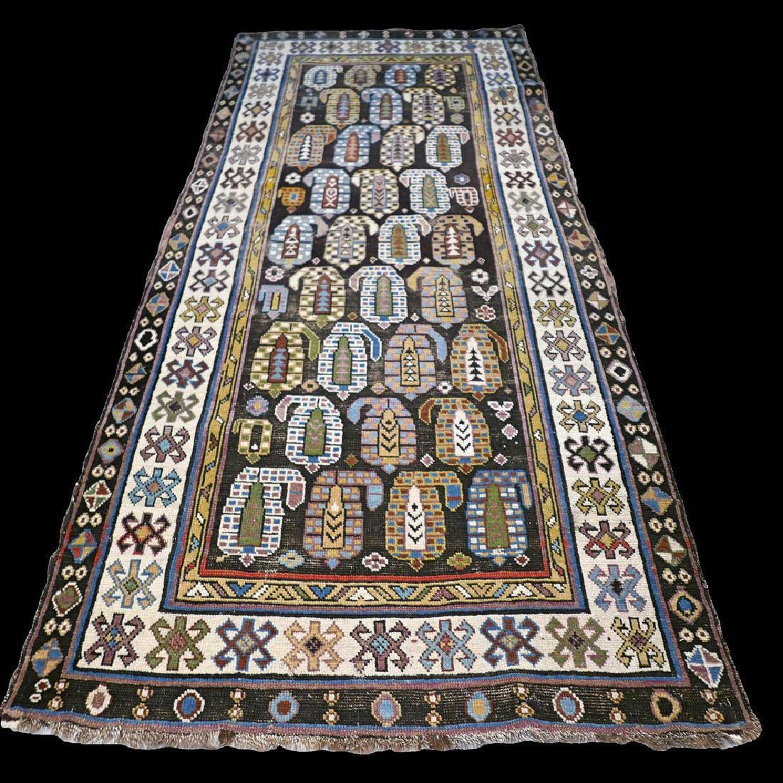 Antique and Early 1800s Caucasian Boteh Kazak Rug (1 of 10)