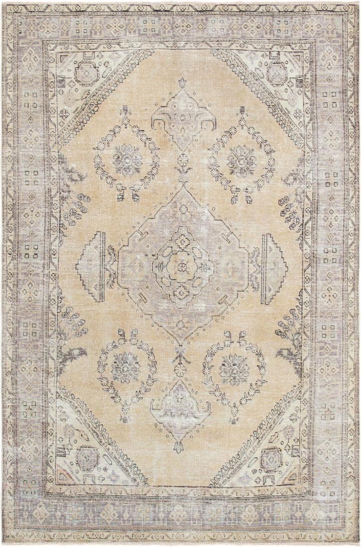 Vintage Overdyes Hand-Knotted Wool Area Rug- 6' 4" X (1 of 3)