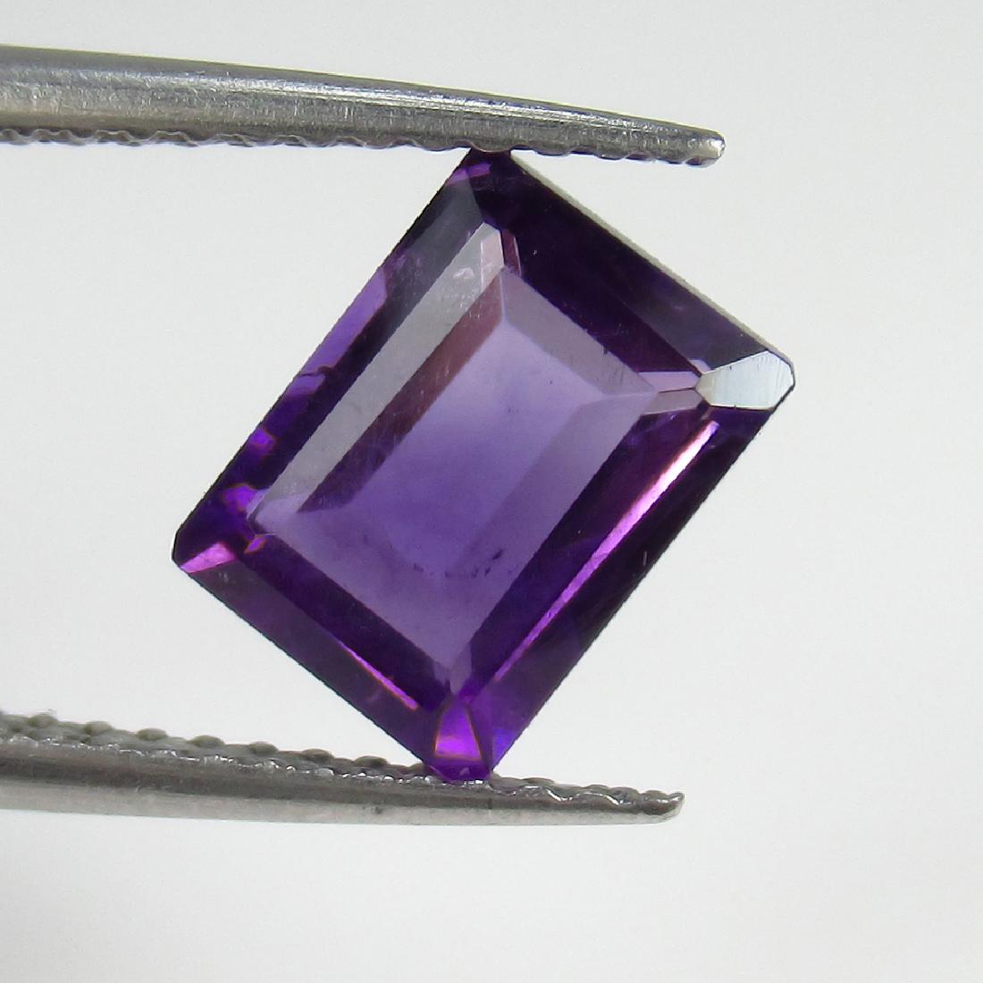 1.55 Ct Genuine Purple Amethyst 8X6 mm Rectangle Cut (1 of 2)