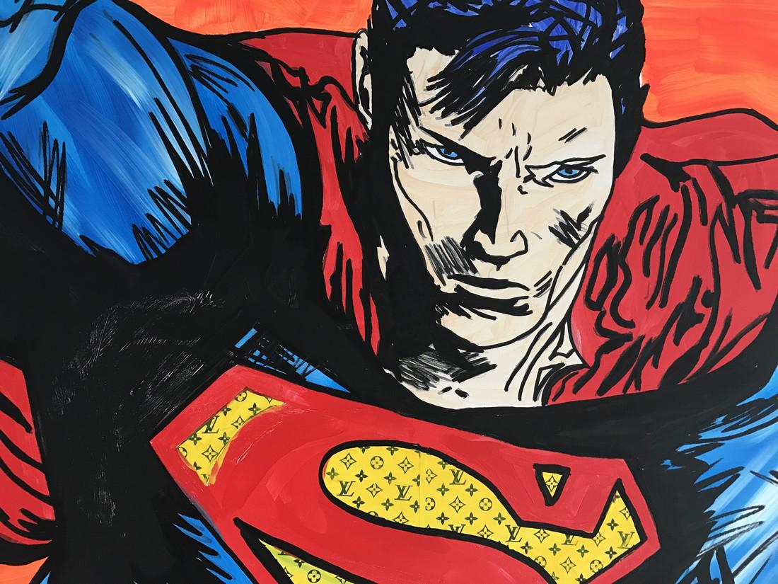 MR CALVIN Mixed Media Superman rescue (1 of 3)