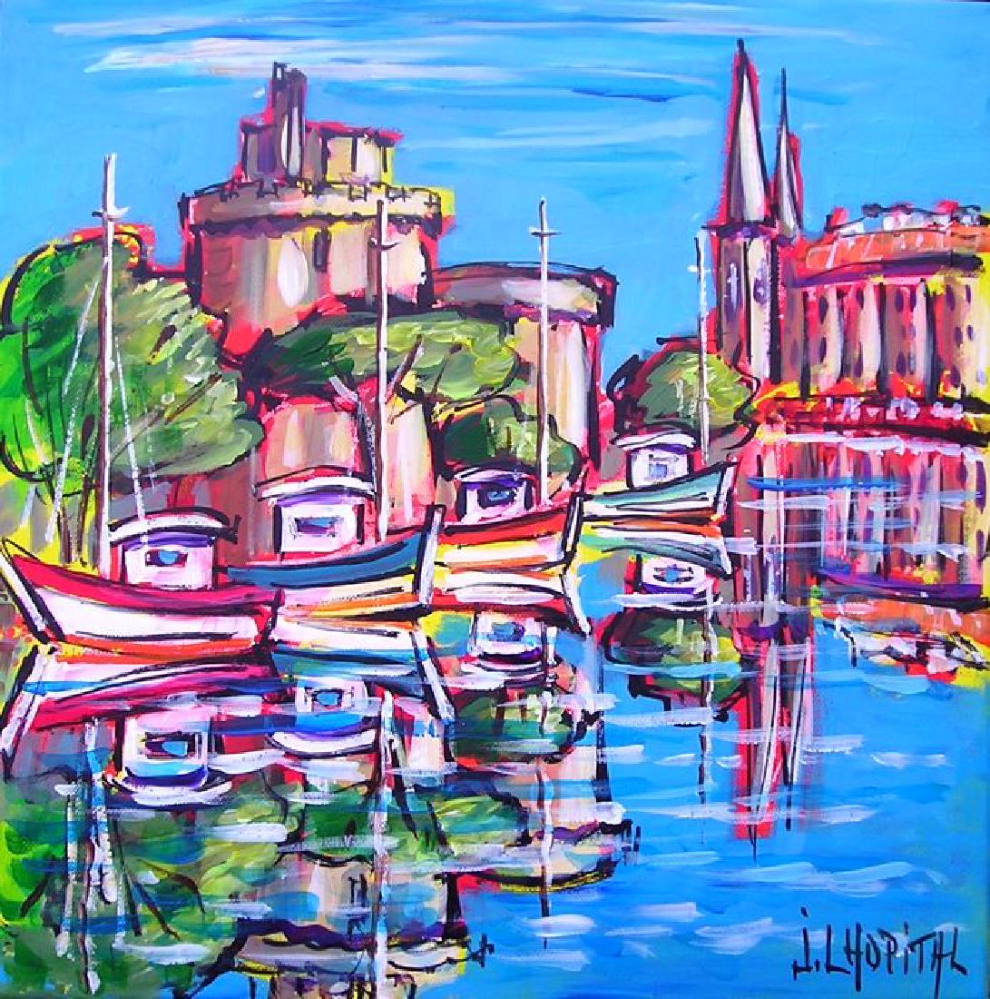 Joël Lhopital Painting: No Reserve! Joël Lhopital Joël Lhopital - La Rochelle 2017 Acrylic on Canvas 40X40 cm No Reserve: This lot starts at $1 and has no reserve as a courtesy so that collectors can determine the true mar