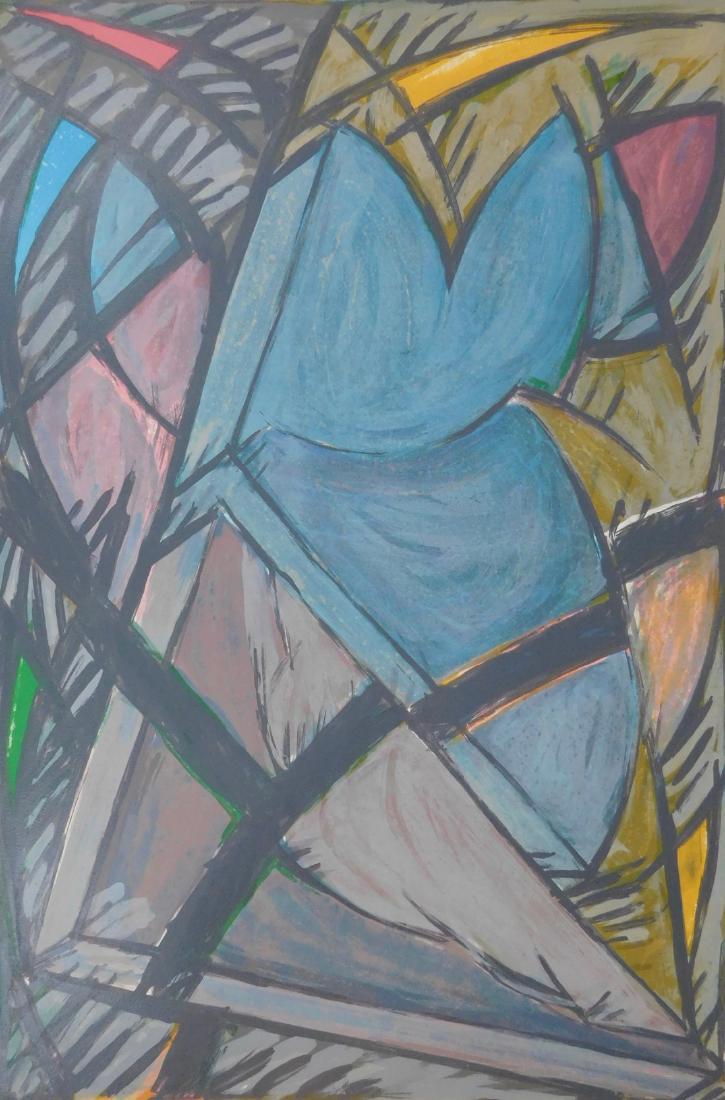 Composition I: Composition I Lithograph printed in colours. Signed and numbered in pencil. Edition: 120. Number:100. Jacques Poli France Vellum paper Arches Paper: 104 x 75 cm. Image: 81 x 55 cm. Please note that th