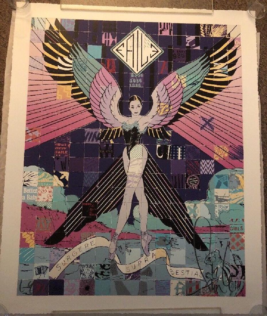 FAILE Surgere Supra Bestias NYC 27 Color SilkScreen: New to Jasper52! FAILE Surgere Supra Bestias NYC 27 Color Silkscreen Print • Surgere Supra Bestias NYC 27 Color Silkscreen Print Ed. 500 Dimensions: 34 x 42 Inches 310 gsm Coventry Rag (Deckle Edge)