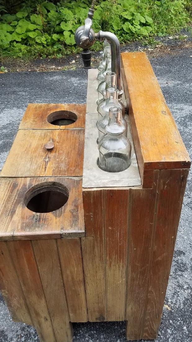 Antique soda fountain mini bar bottles tap 18901910