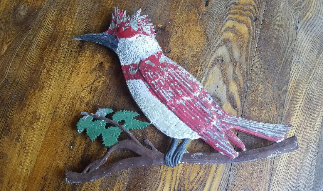 Aluminum decorative bird screen door kingfisher 1960 (1 of 2)