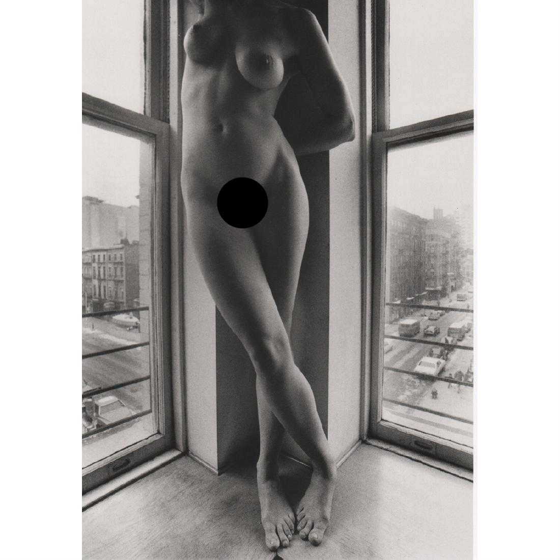 LUCIEN CLERGUE - Nude in Soho, New York 1979: Artist: LUCIEN CLERGUE Print Title: Nude in Soho, New York 1979 Medium: Photo-lithograph Printing Date: 1990's Printed in Germany Image Size approx: 6 X 9 inches Lucien Clergue (1934-2014) was a Frenc