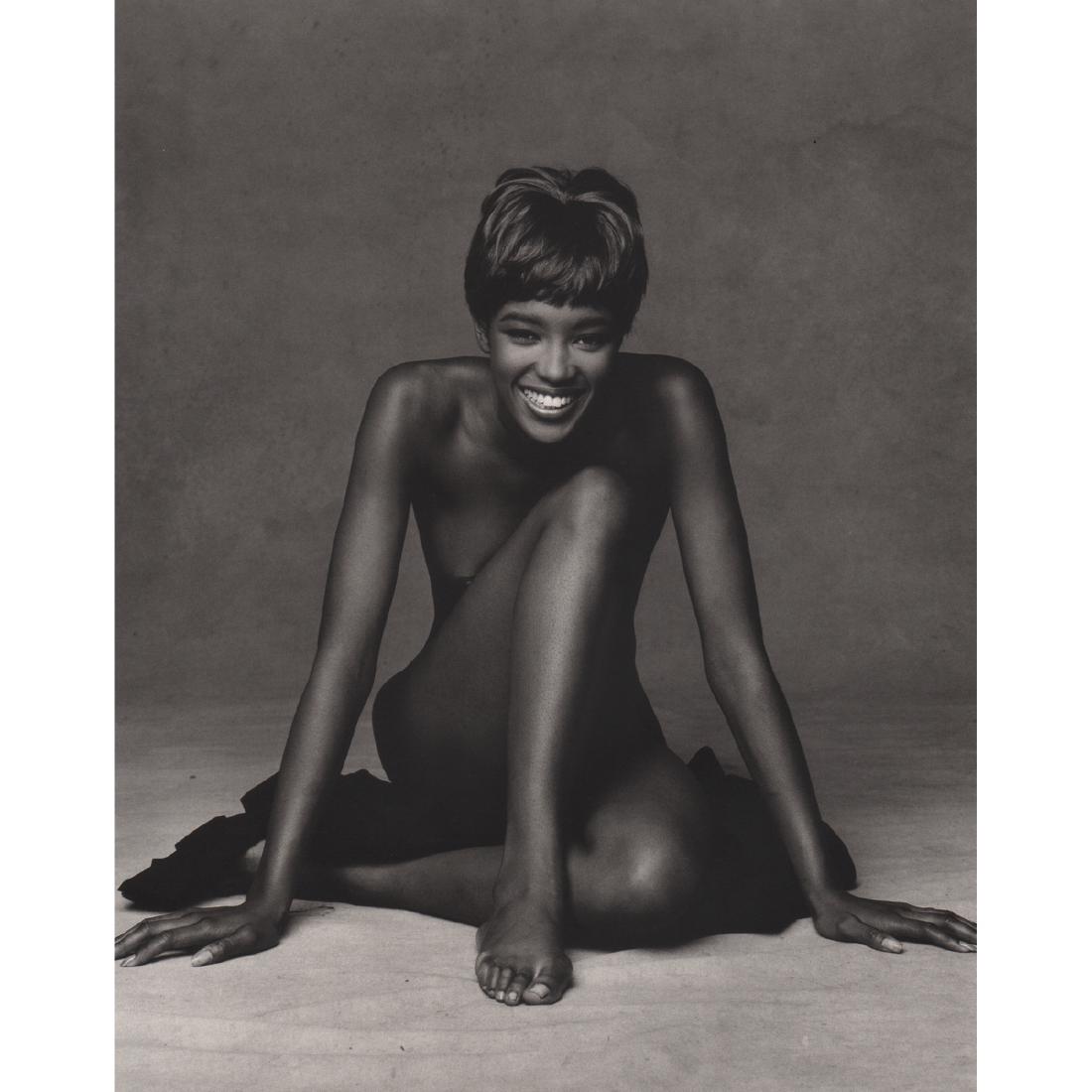 PATRICK DEMARCHELIER - Naomi Campbell, NY 1990: Artist: PATRICK DEMARCHELIER Print Title: Naomi Campbell, NY 1990 Medium: Photo-Lithograph Printing Date: 2000's Printed in the United Kingdom Image Size approx: 9 X 11.5 inches Patrick Demarchelier (
