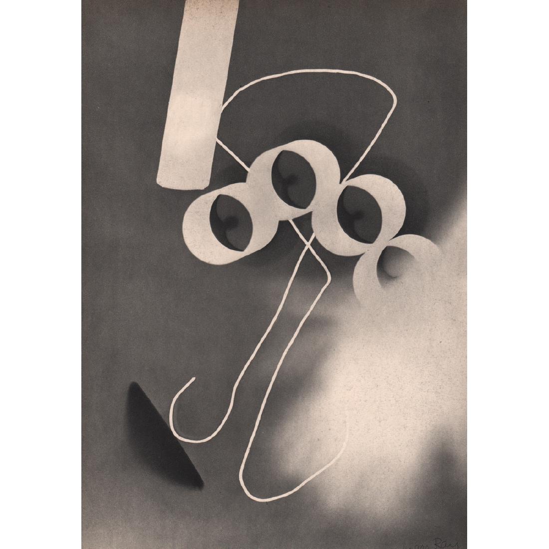 MAN RAY - Rayograph: Artist: MAN RAY Print Title: Rayograph Medium: Sheet-fed Gravure Printing Date: 1930's Printed in France Image size approx: 8 x 11 inches Man Ray, original name Emmanuel Radnitzky, was born on August 