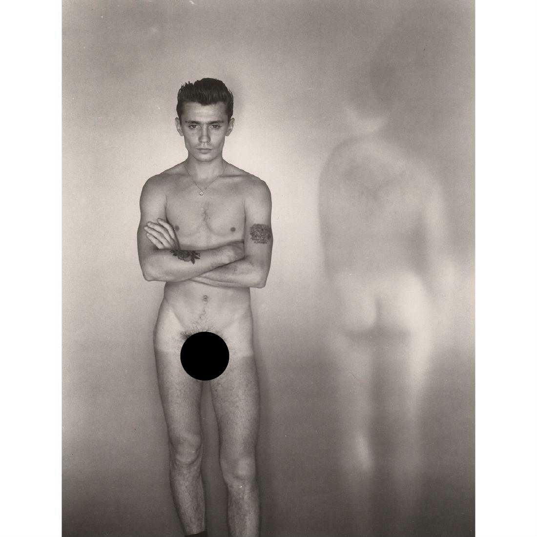 GEORGE PLATT-LYNES - Male Nude: Artist: GEORGE PLATT-LYNES Print Title: Untitled Male Nude, c. 1930 Medium: Photo-engraving Printing Date: 1980's Printed in the USA Image Size approx: 7.5 X 9.5 inches George Platt Lynes (1907-1955) 