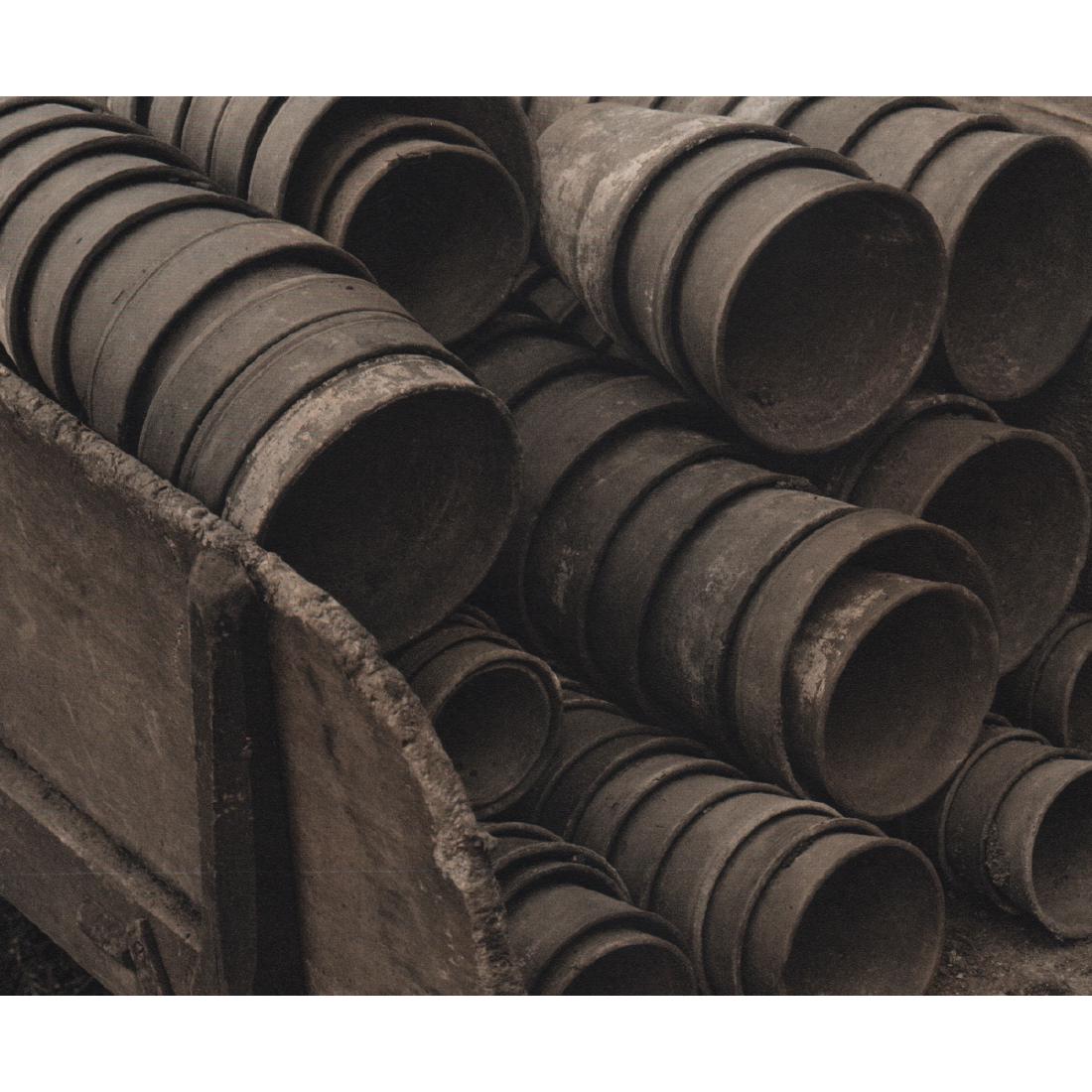 EDWARD STEICHEN - Wheelbarrow: Artist: EDWARD STEICHEN Print Title: Wheelbarrow with Flower Pots, France 1920 Medium: Sheet-fed Gravure Printing Date: 1960's Printed in Switzerland Image Size approx: 8.25 x 6.75 inches Edward Jean