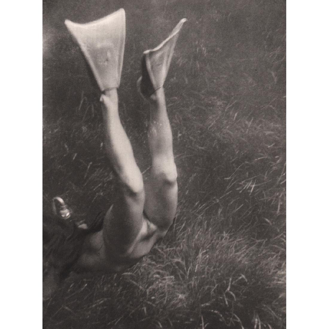 LOUIS TREMELLAT - Nude Diver: Artist: LOUIS TREMELLAT Print Title: Nude Diver Medium: Sheet-fed Gravure Printing date: 1950s Printed in France Image size approx. 7 x 9 inches Reserve: $40.00 Shipping: Domestic: Flat-rate of $15.00