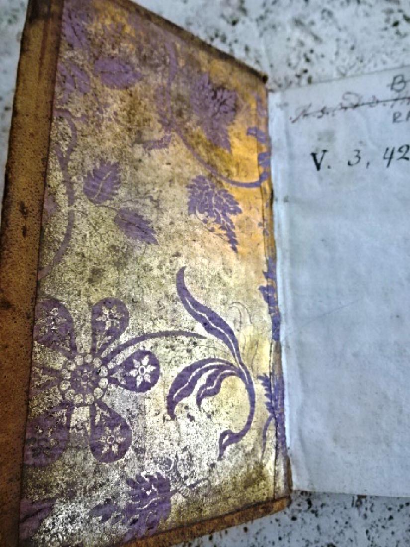 1740 Book w/ Gold Wallpaper Orationes of Livii (1 of 4)