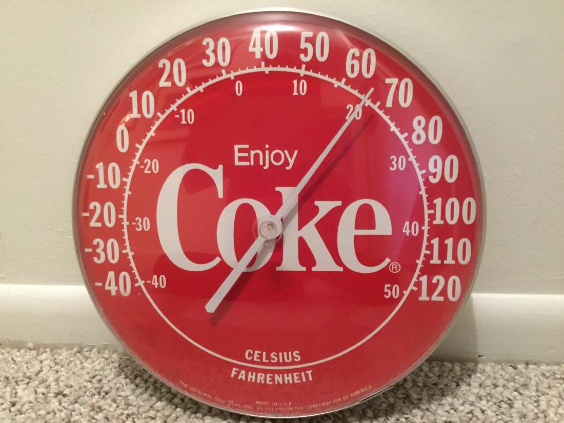 Coca Cola Thermometer, 1970’s (1 of 1)