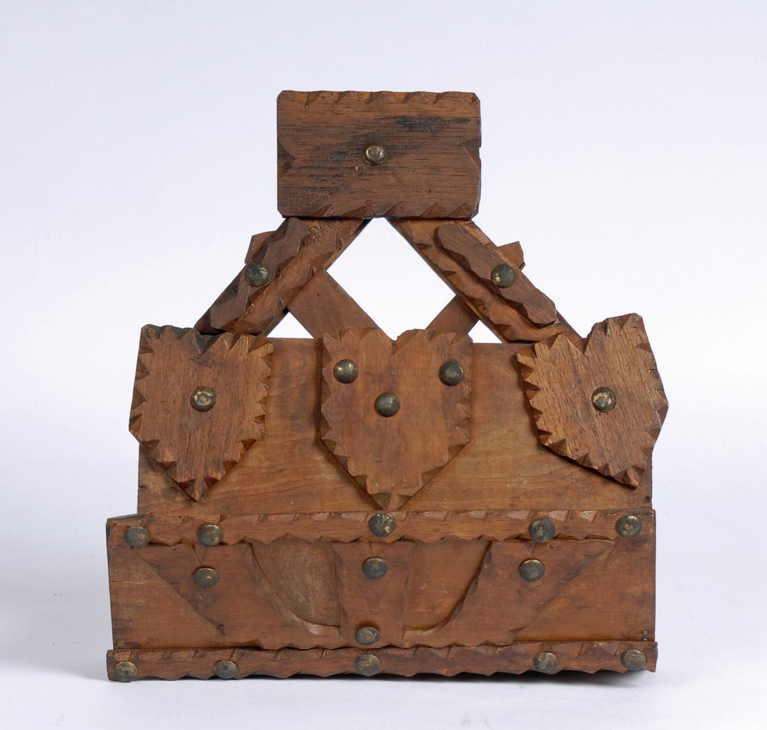 Tramp Art Wall Pocket Museum Exhibited (1 of 4)