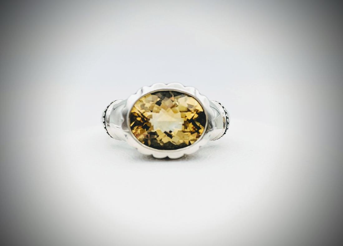 Sterling Silver Sz 7 Golden Citrine Ring (1 of 4)