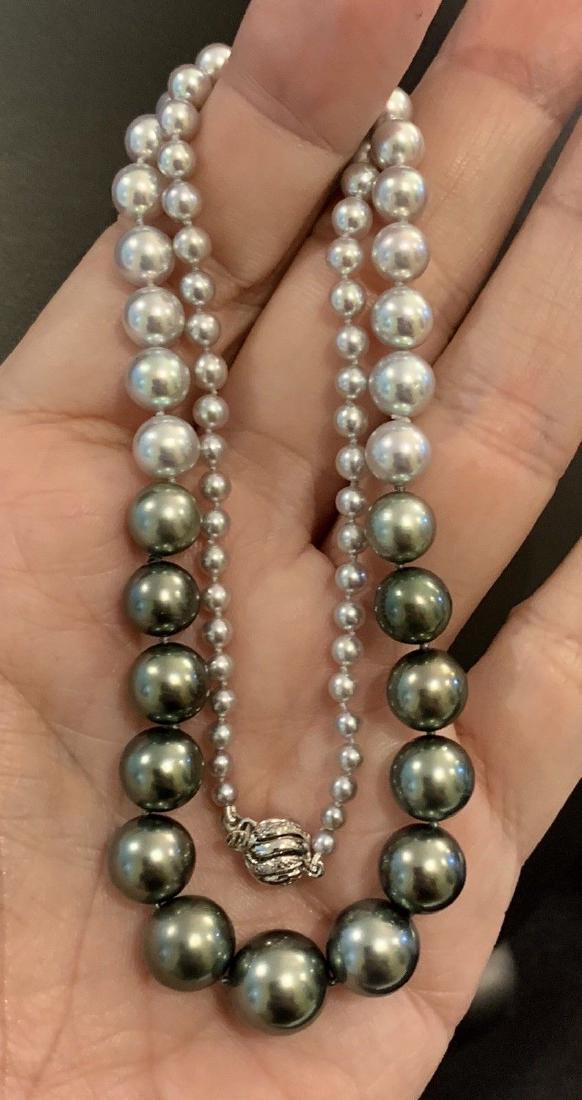 CERTIFIED $4,950 Graduated Black Tahitian Pearl 11.32 (1 of 11)