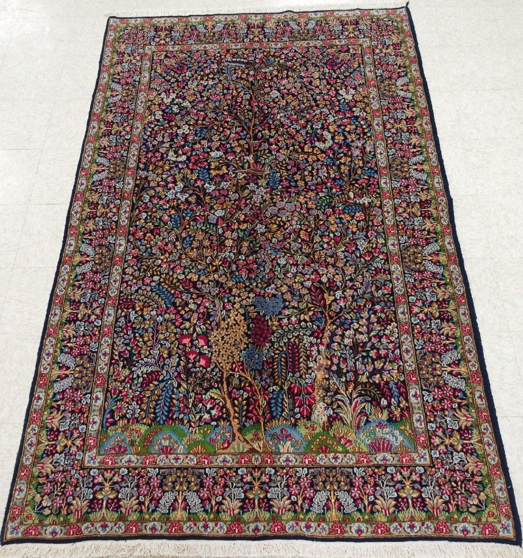 PERSIAN KERMANN Hand Knotted Wool TREE OF LIFE NEW (1 of 10)