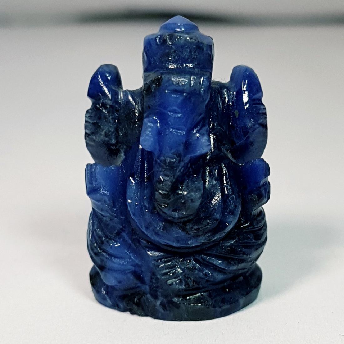 Sodalite Lord Ganesha Carving - 34.99 ct: No Reserve! Item: Sodalite Lord Ganesha Carving - 34.99 ct Color/Clarity: VVS Loose gemstone Carat Weight: 34.99 Africa Shipping: Worldwide: Flat-rate of $10.00 to anywhere win the world. Combined shi