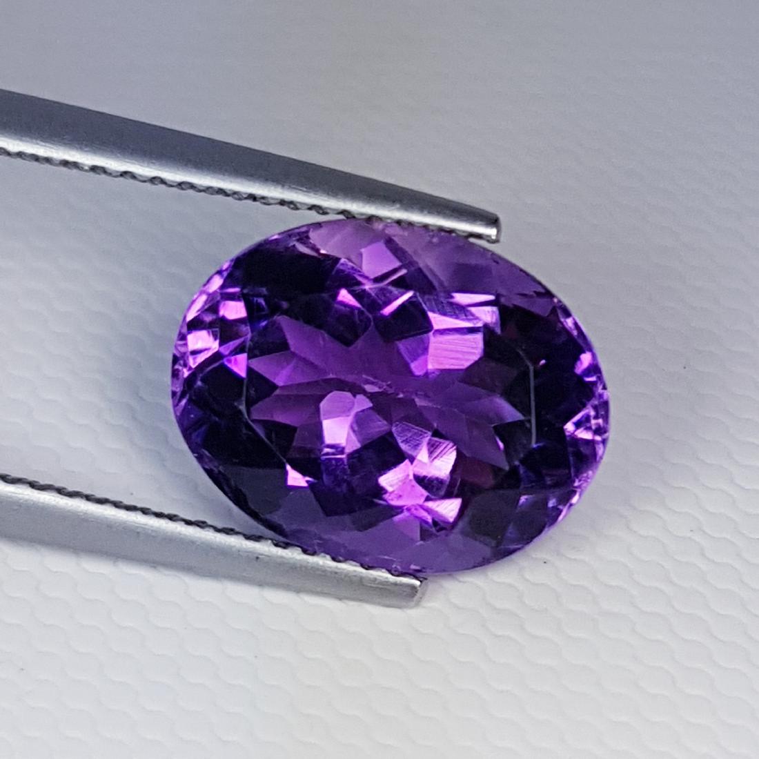 AAA Grade Oval Cut Natural Amethyst - 5.80 ct (1 of 4)