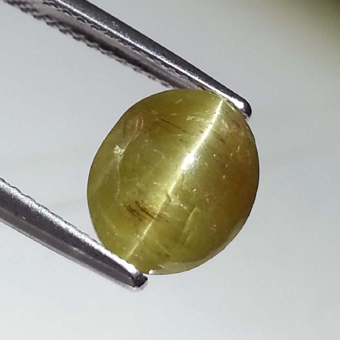 Top Quality Natural Apatite cat's Eye - 10.24 ct: No Reserve! Item: Top Quality Natural Apatite cat's Eye - 10.24 ct Color/Clarity: Opaque Loose gemstone Carat Weight: 10.24 Size (mm): 13.45 x 10.38 x 8.24 Oval - Jharkhand Shipping: Worldwide: Flat-r