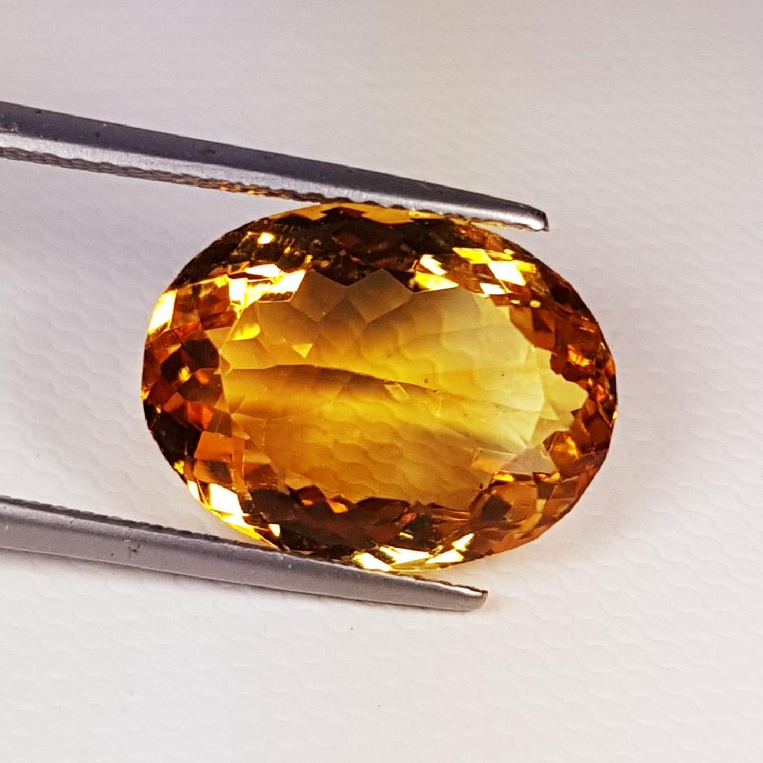 Awesome Oval Cut Natural Citrine - 8.82 ct (1 of 4)