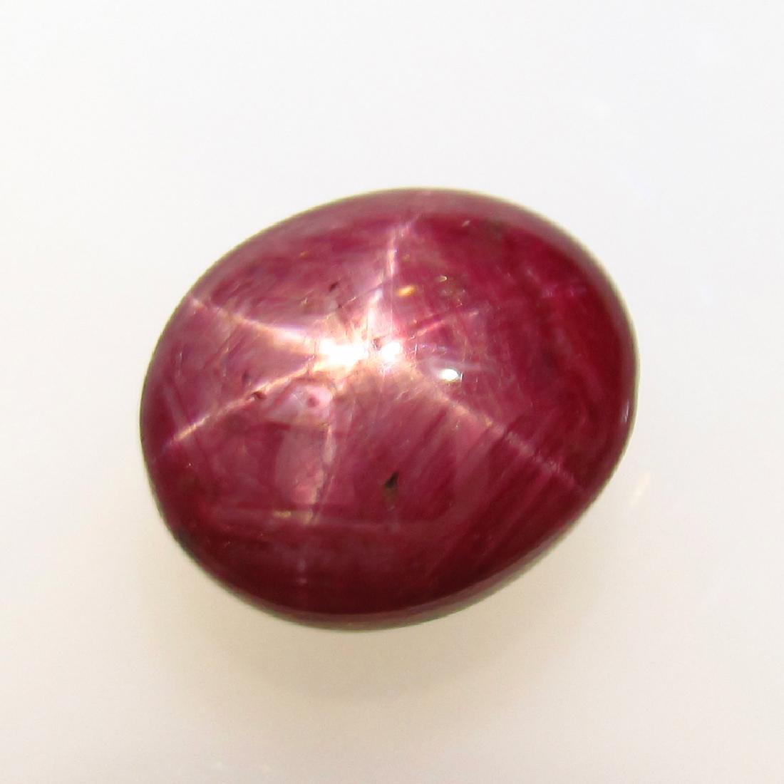 3.30 Ctw Natural Six Line Star Ruby Oval Cabochon (1 of 3)