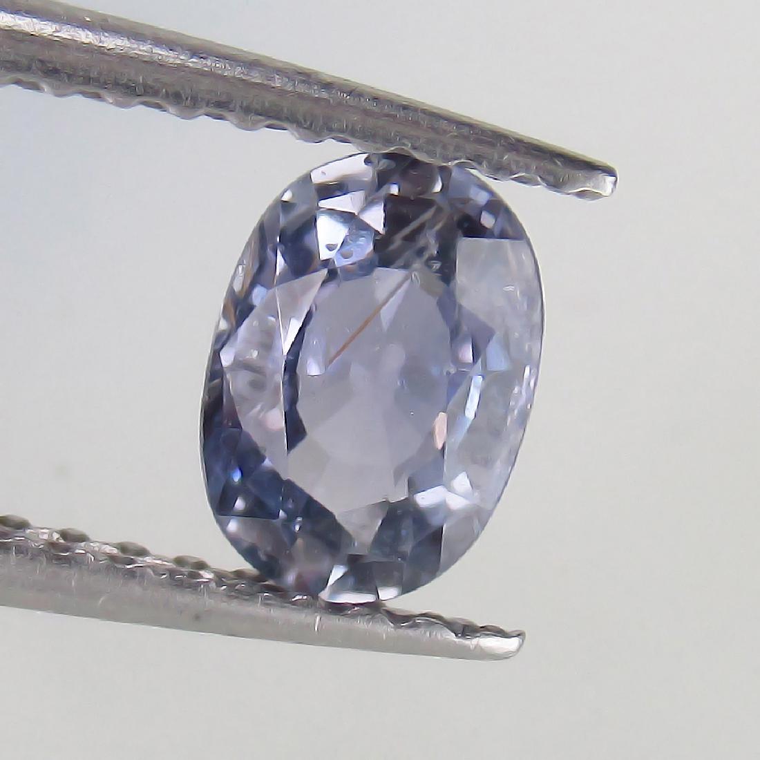 0.73 Ct Genuine Ceylon Light Blue Sapphire Oval cut (1 of 2)