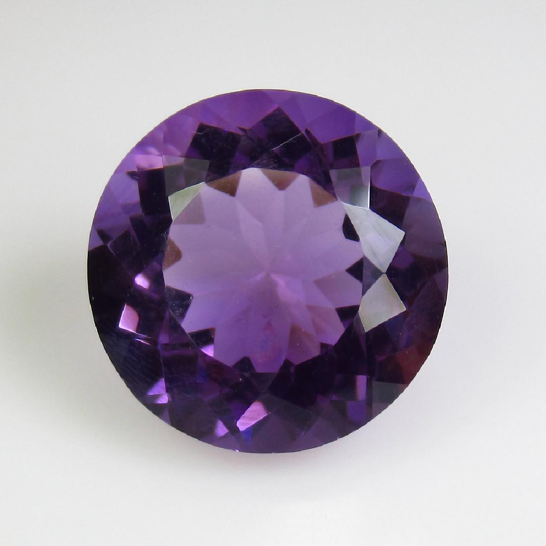 9.70 Ct Genuine Purple Amethyst 14 mm Round Cut (1 of 2)