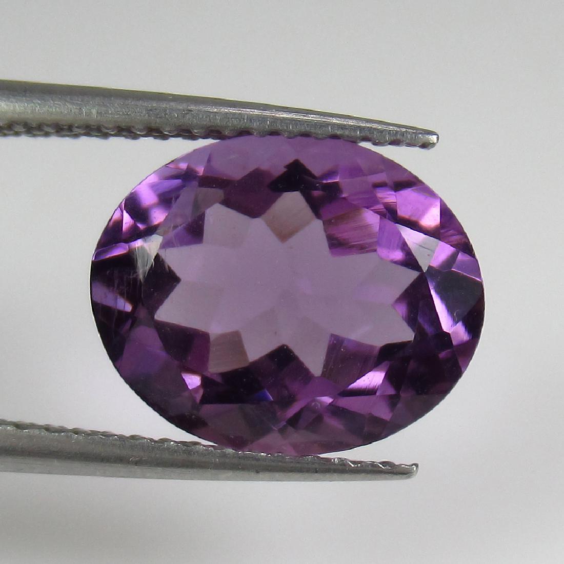 3.21 Ct Genuine Purple Amethyst Excellent Oval Cut (1 of 2)