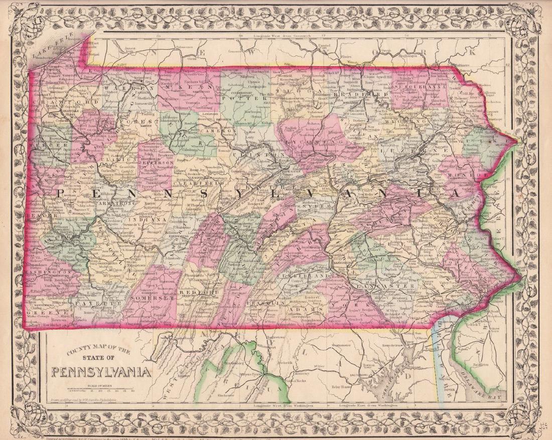Mitchell: County Map of Pennsylvania (1 of 1)