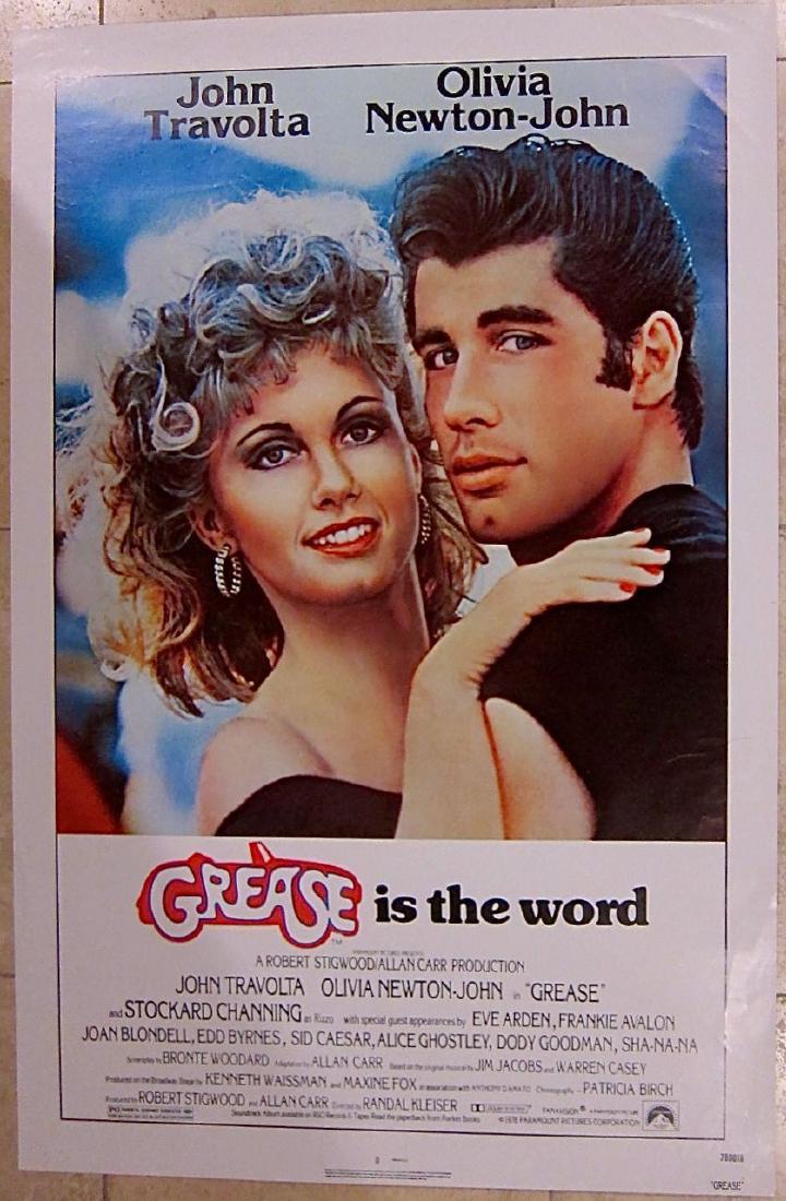 GREASE '78 ROLLED & NEVER FOLDED 1 SH! TRAVOLTA & (1 of 1)