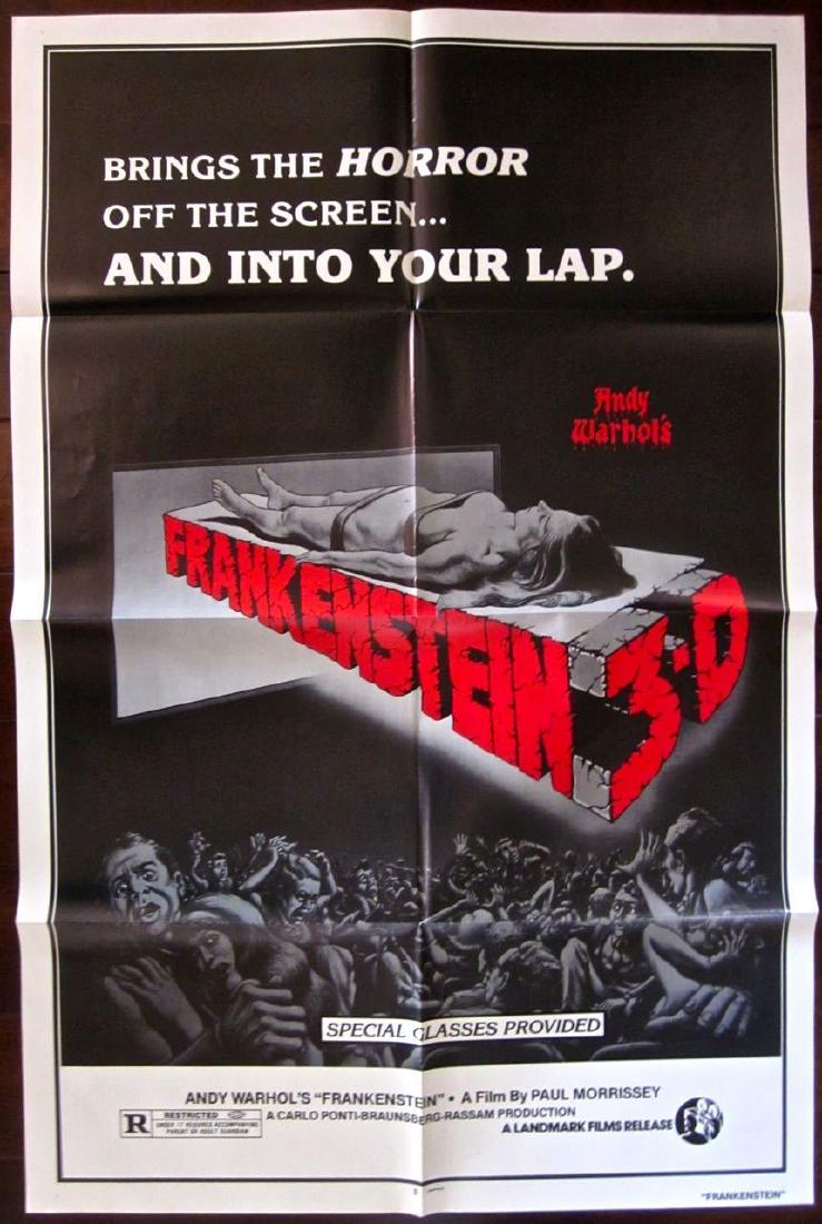 ANDY WARHOL'S FRANKENSTEIN - VINTAGE R80'S ONE SHEET (1 of 1)