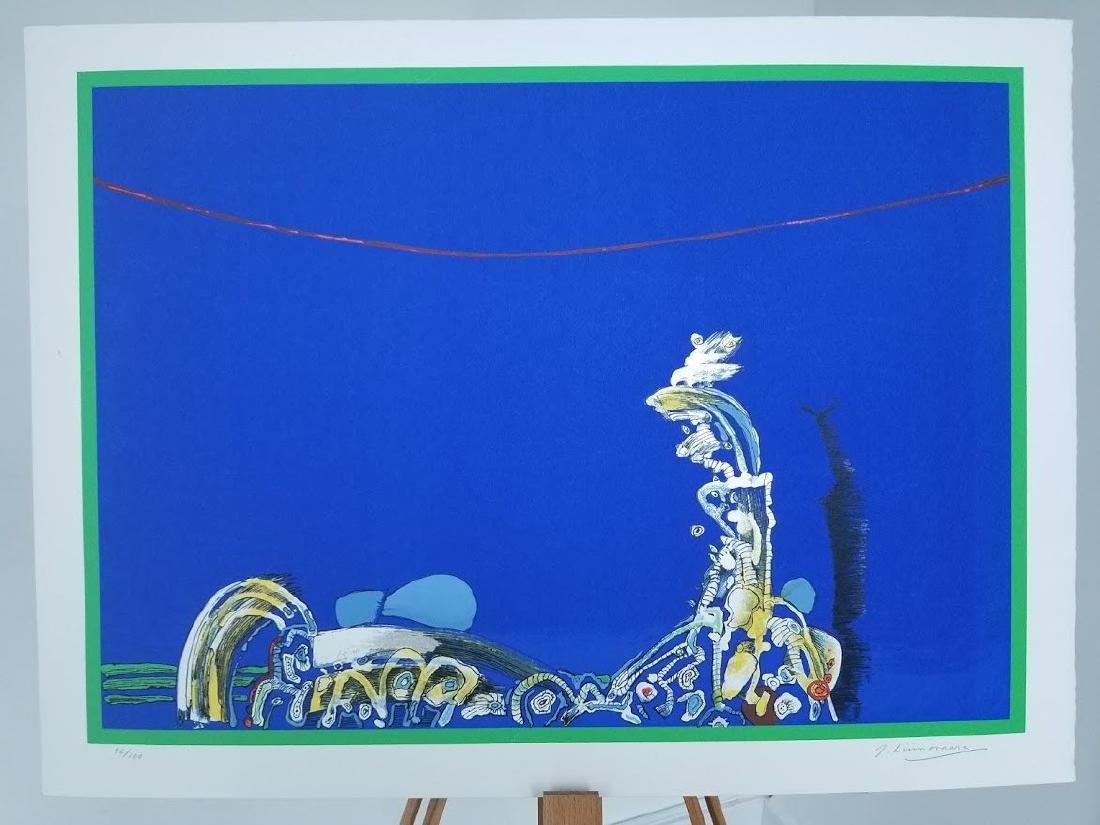 Juhani Linnovaara YÖN VARTIJA 1987 Lito Serigraphie 96 (1 of 4)