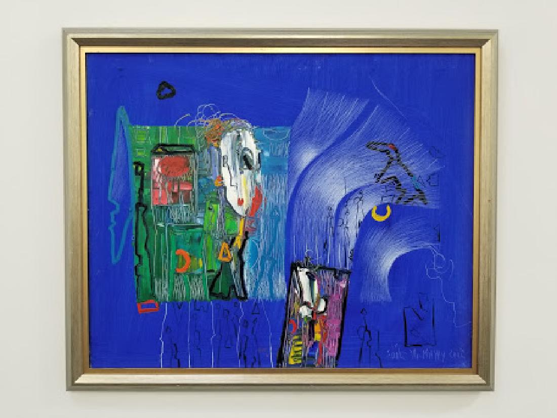 Soile Yli-Mäyry Blooming Cement II Oil Painting (1 of 4)