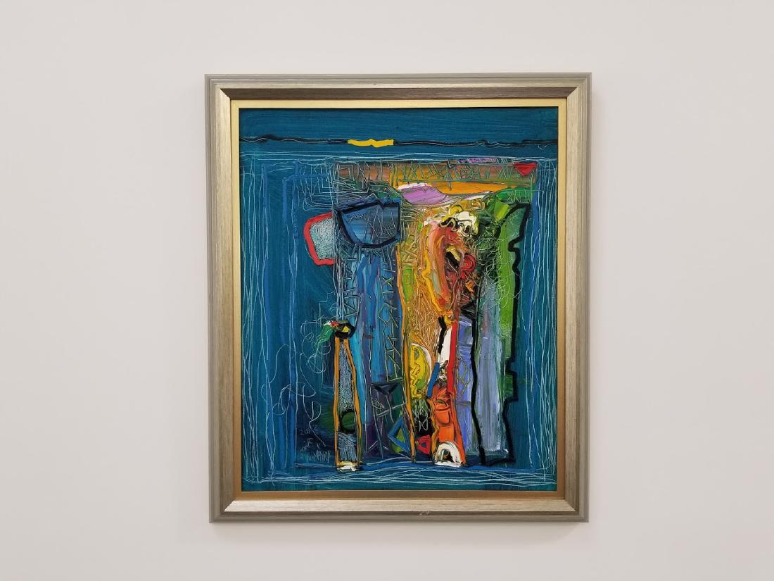 Soile Yli-Mäyry Blooming Cement Oil Painting (1 of 5)