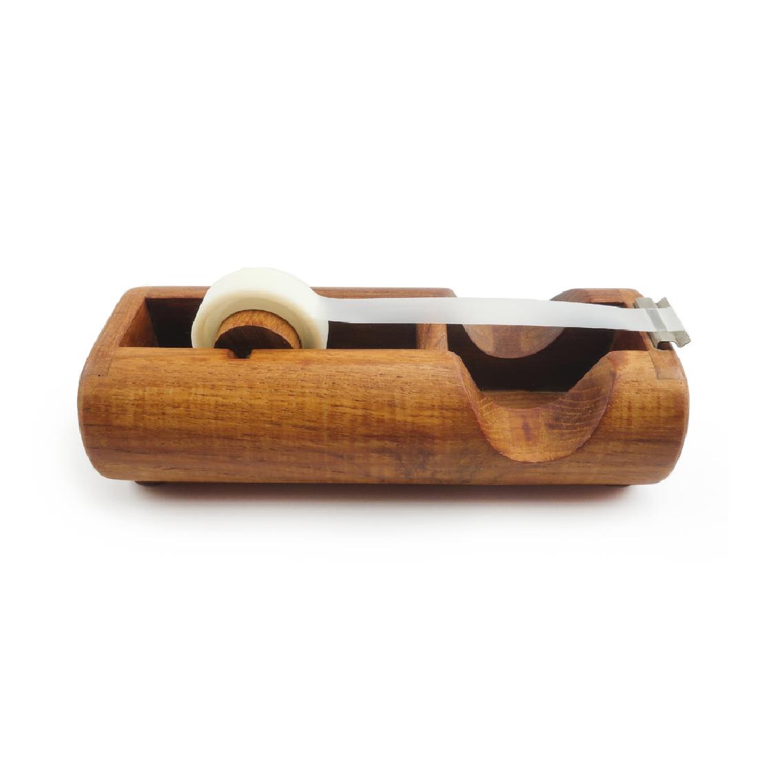 Vintage Kalmar Teak Tape Dispenser (1 of 2)