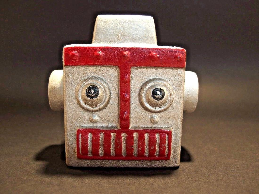 Hubley Cast Iron Silver Robert Coin Bank Marked 1950 (1 of 7)