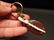 Wood Brass Nautical Sailing Pulley Boat Ship Keychain - 2