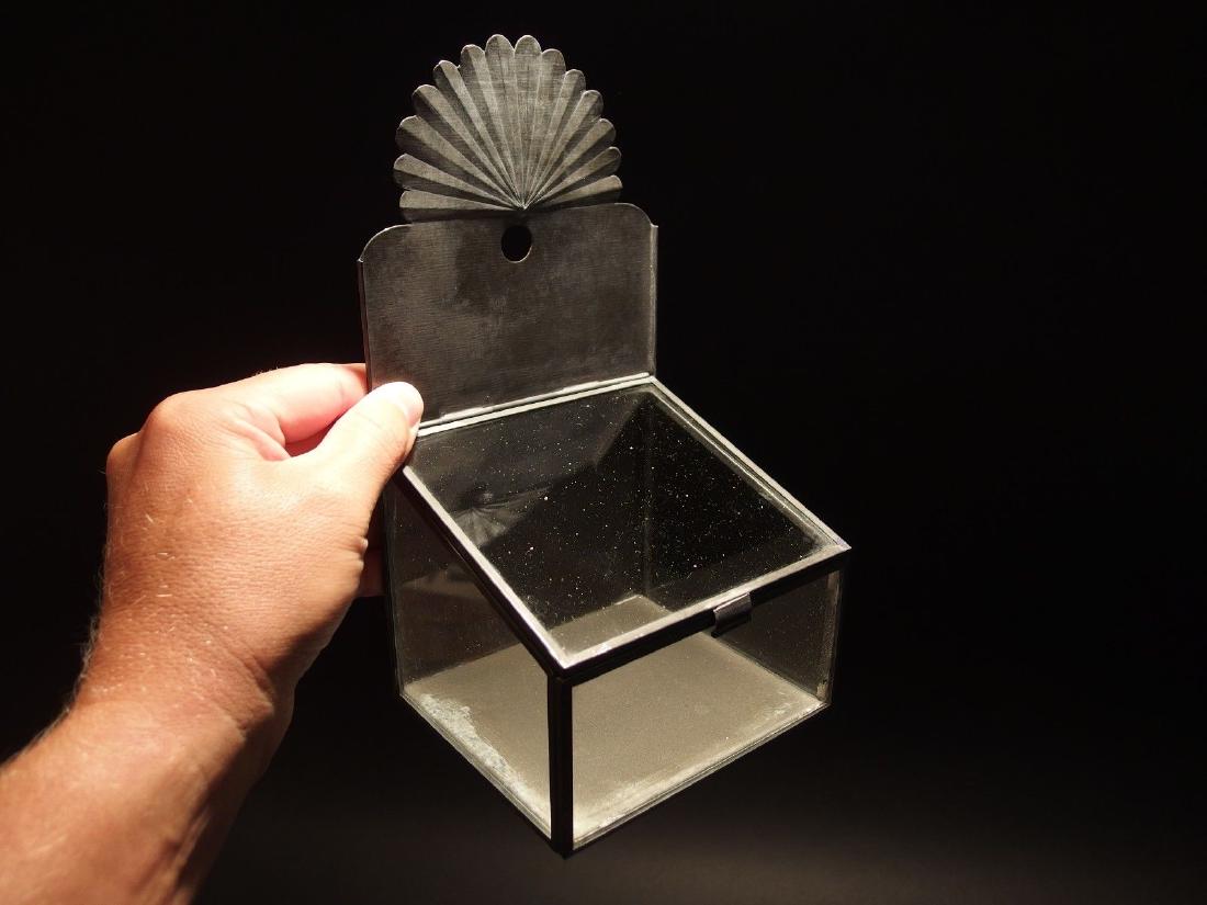 Primitive Tin Glass Wall Box (1 of 12)