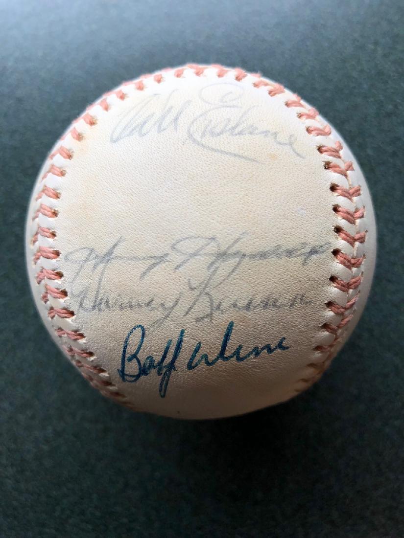 Autographed Baseball - Players & Managers: Autographed Baseball: Signatures from a MLB Convention: Don Larson - Johnny Mike - Harry Walker - John Vandermeer - Dixie Walker - Lou Boudreau - Ken Johnson - Mickey Vernon - Harvey Keunn - Carl Irsk