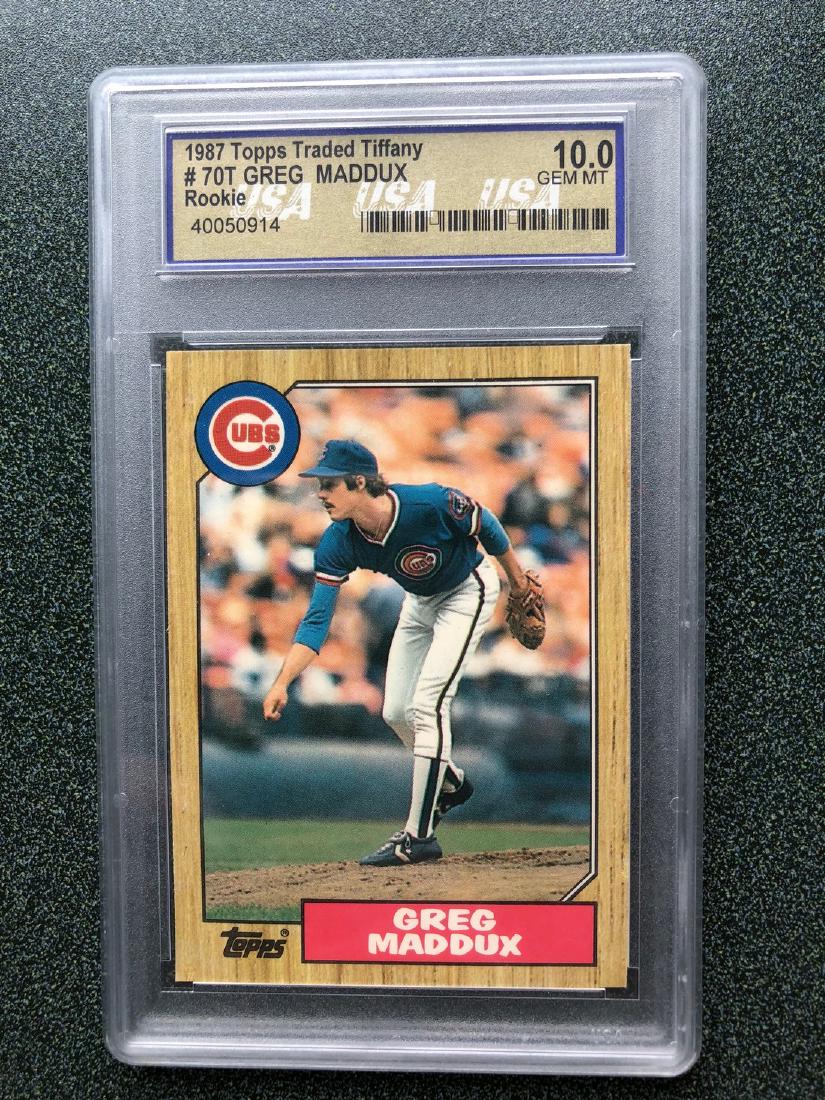1987 Topps Traded Tiffany #70 Greg Maddux USA GEM 10 (1 of 2)