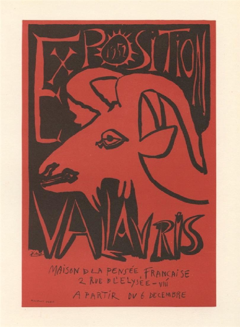 Pablo Picasso lithograph poster "Exposition Vallauris" (1 of 1)