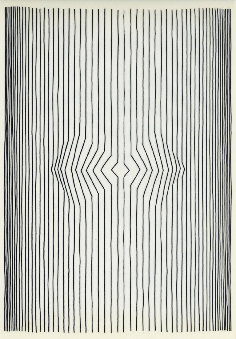 Victor Vasarely line etching Naissances 1963 (1 of 1)