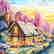 "Darice's Cottage" Limited Edition Mixed Media by - 2