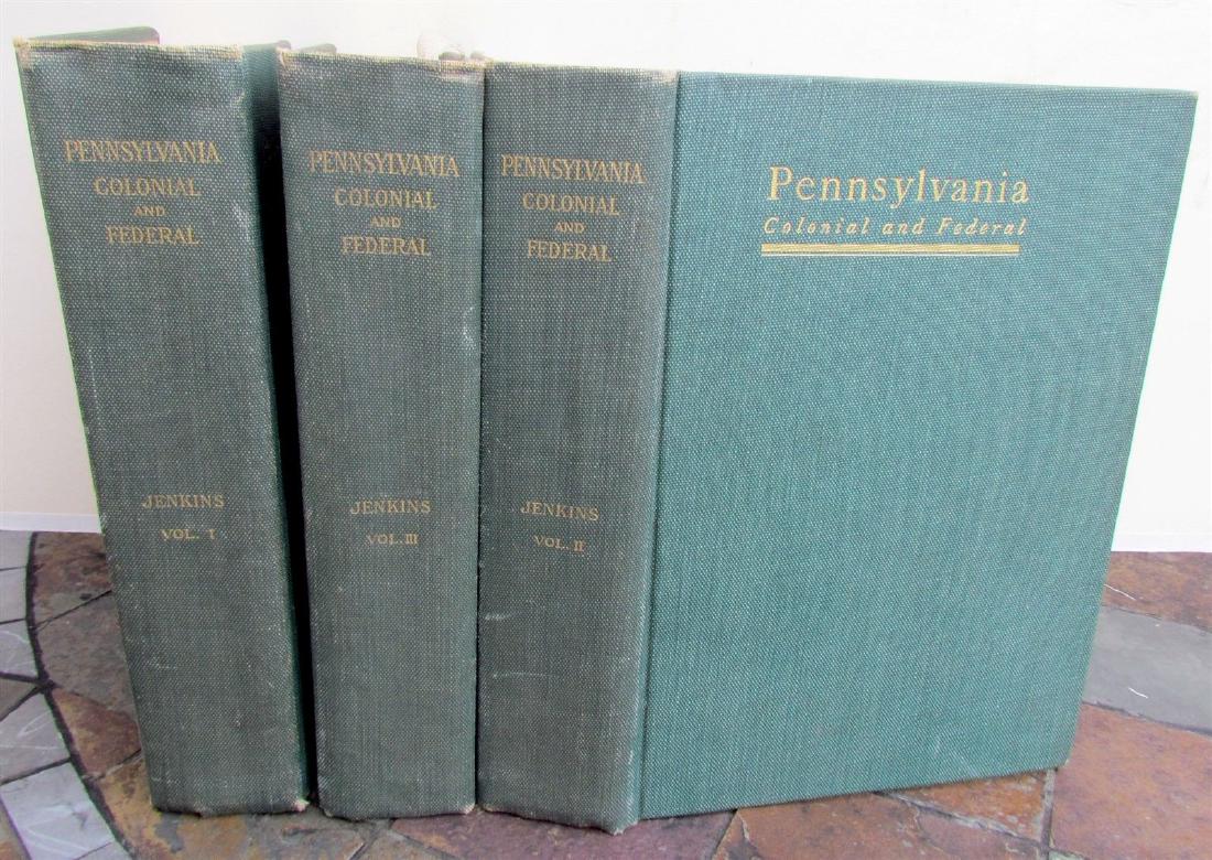PENNSYLVANIA COLONIAL & FEDERAL 1903 ANTIQUE 3 VOLUMES (1 of 5)