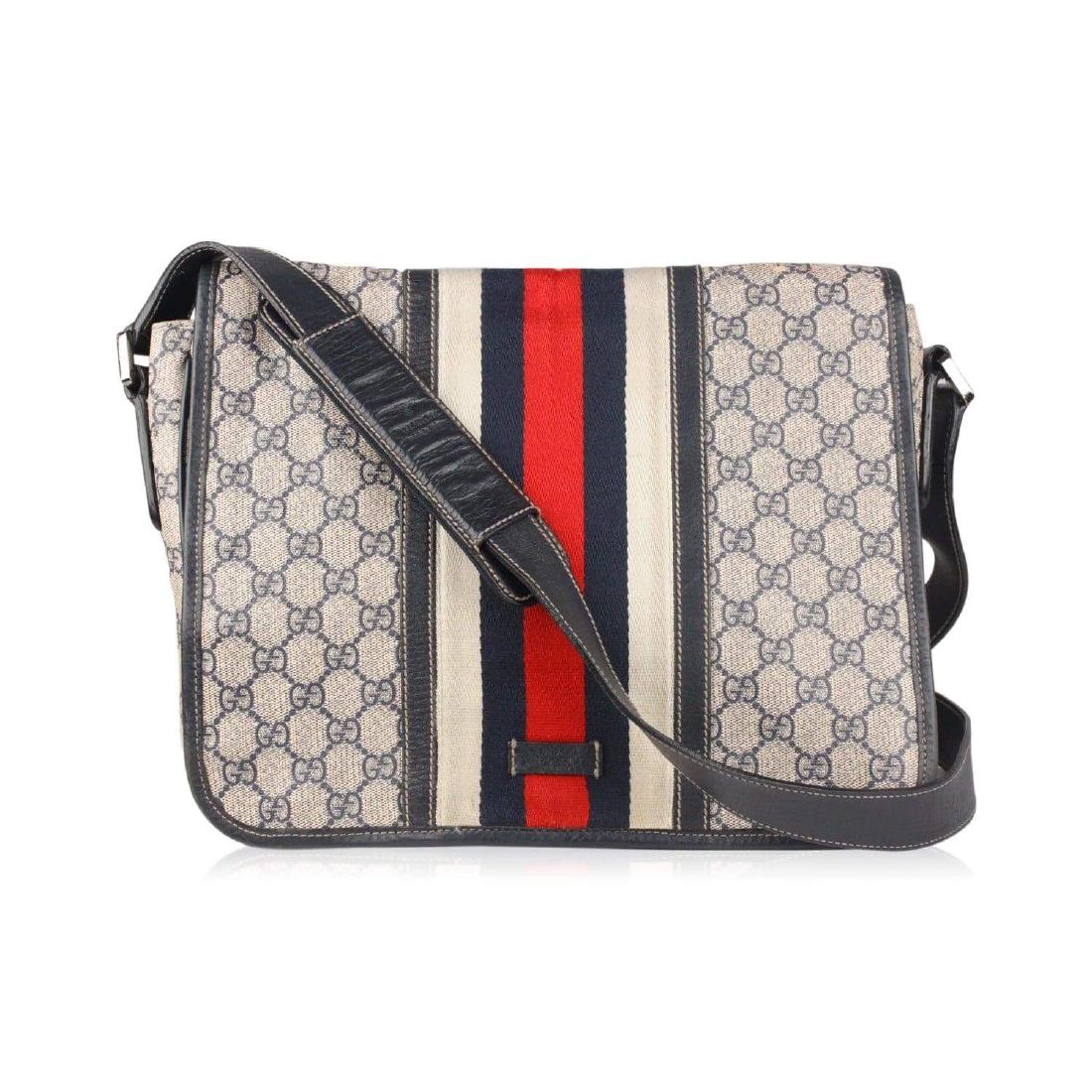Gucci Monogram Messenger Bag with Stripes (1 of 12)