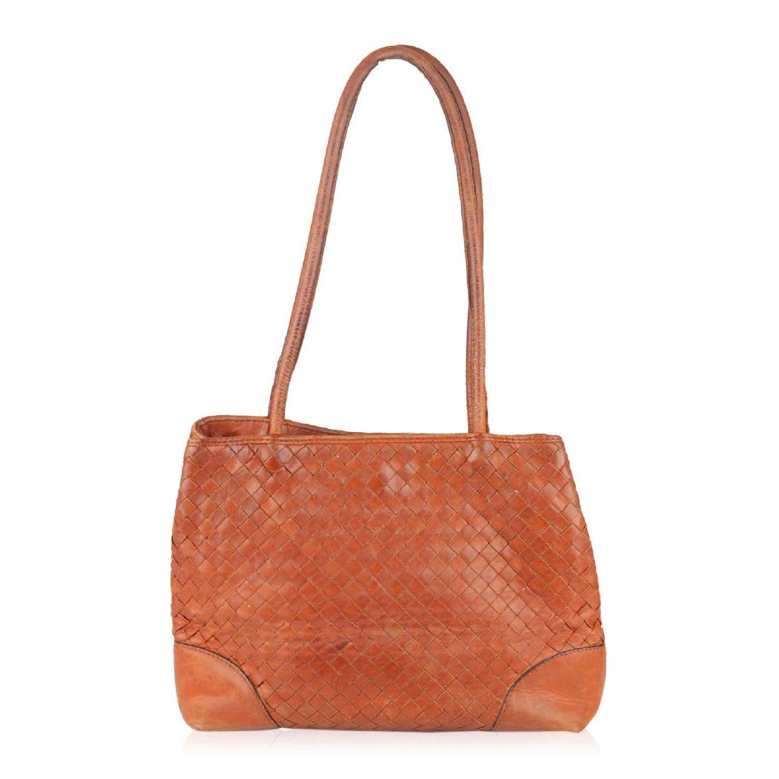 Bottega Veneta Vintage Intrecciato Woven Leather Tote (1 of 12)